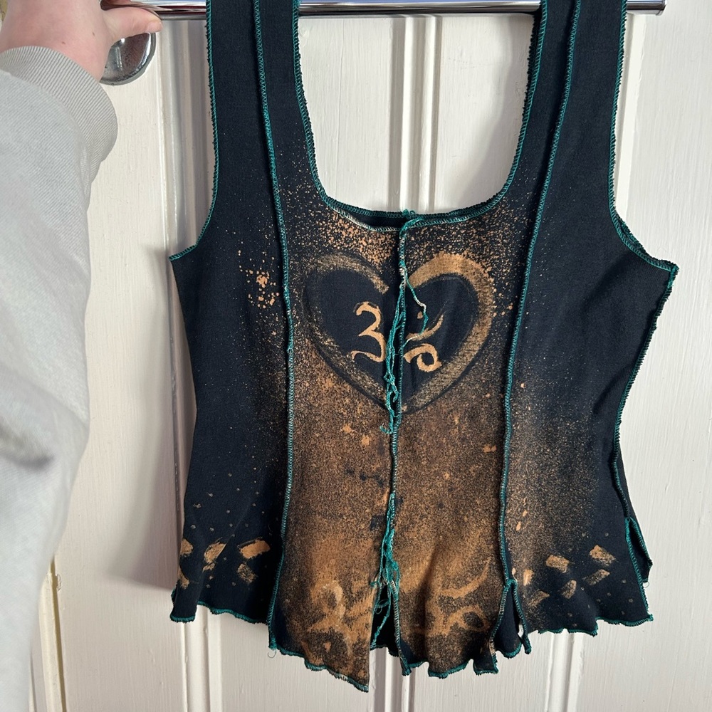 Bohemian Black and Tan Women's Top